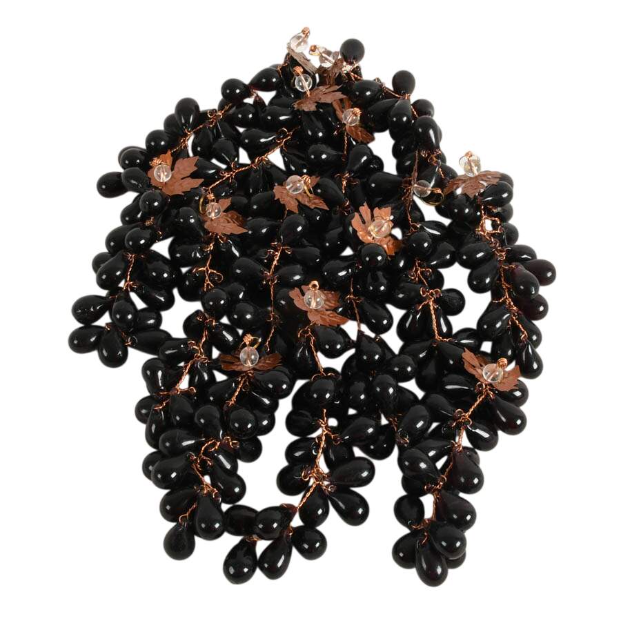 Thirteen Hand-Made Glass and Copper Grapevines-1