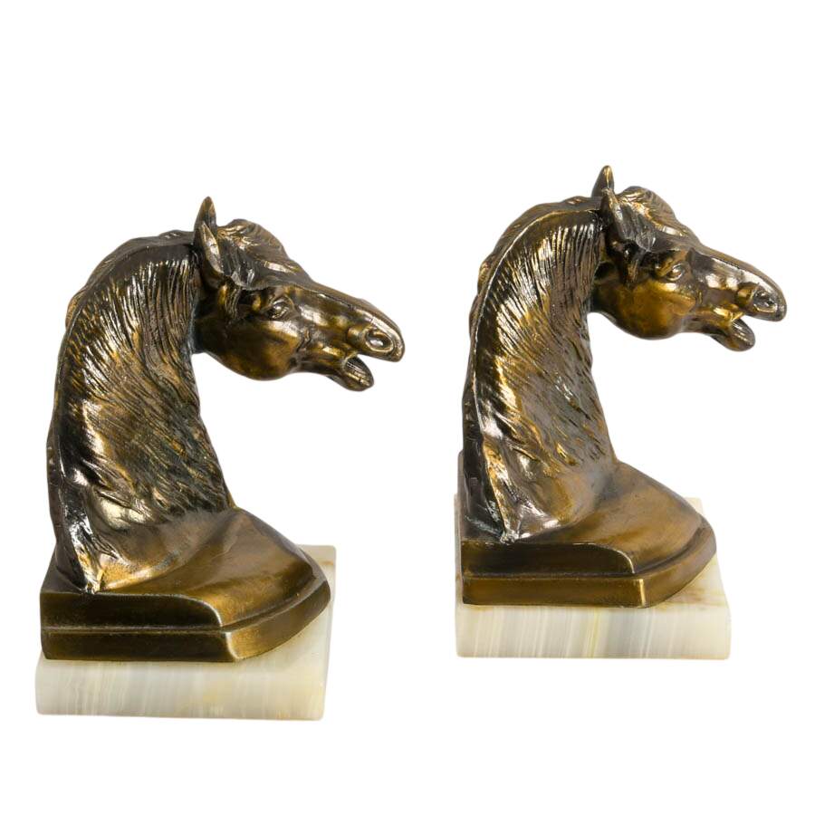 Pair of Horse Head Bookends-7