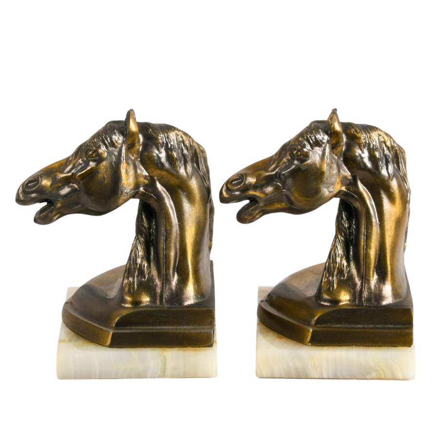 Pair of Horse Head Bookends-5