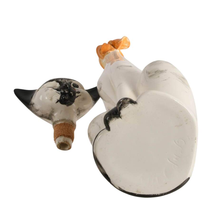 Mid-Century Ceramic Cat Decanter-10