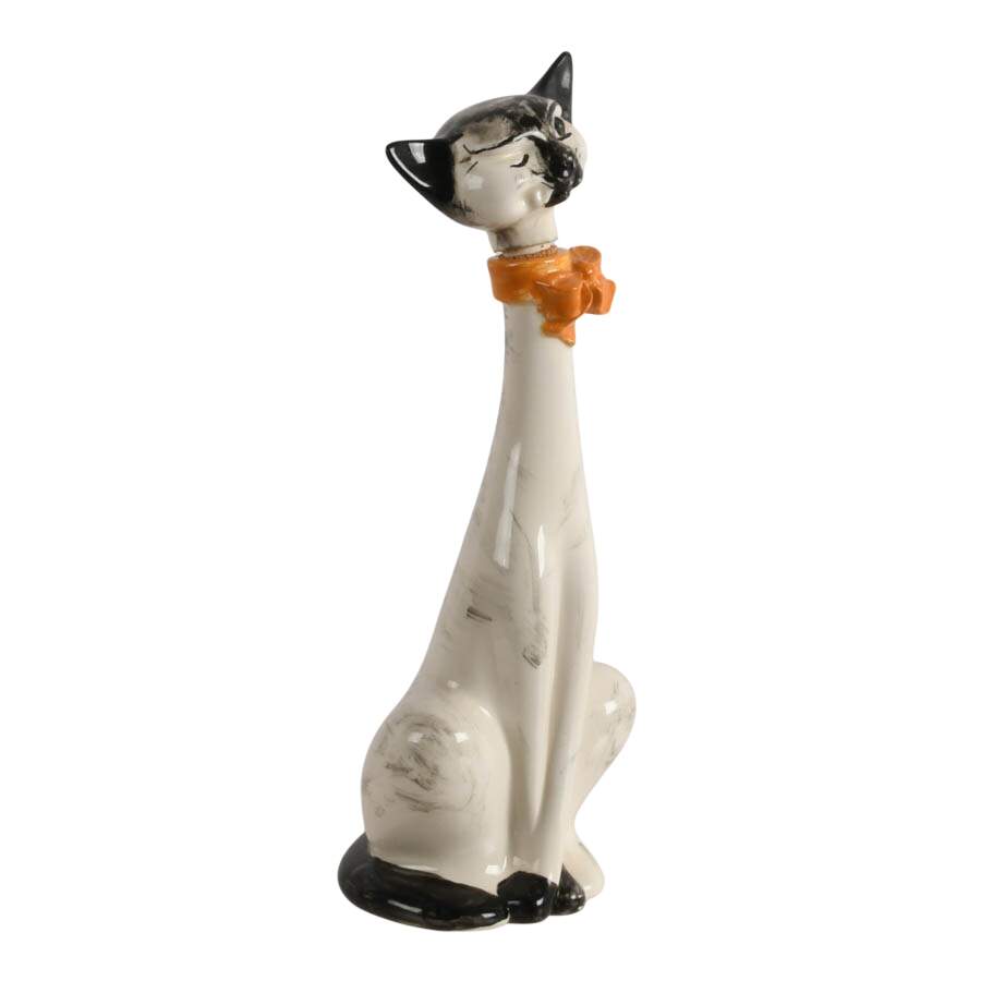 Mid-Century Ceramic Cat Decanter-8