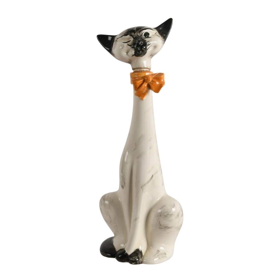 Mid-Century Ceramic Cat Decanter-1