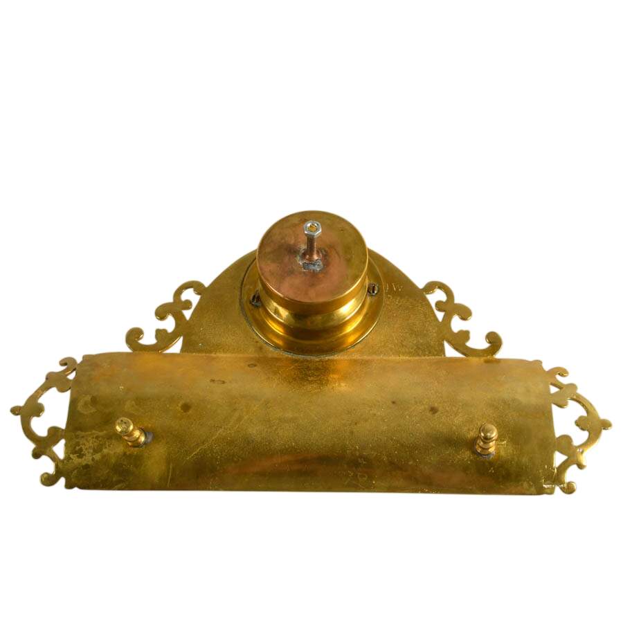 Antique French Bronze Inkwell with Pen Tray-10