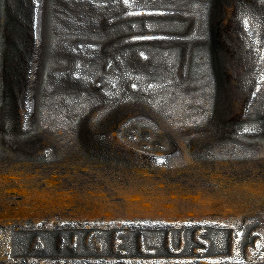 Cast Iron "The Angelus" Bookends Inspired by Jean-François Millet-3