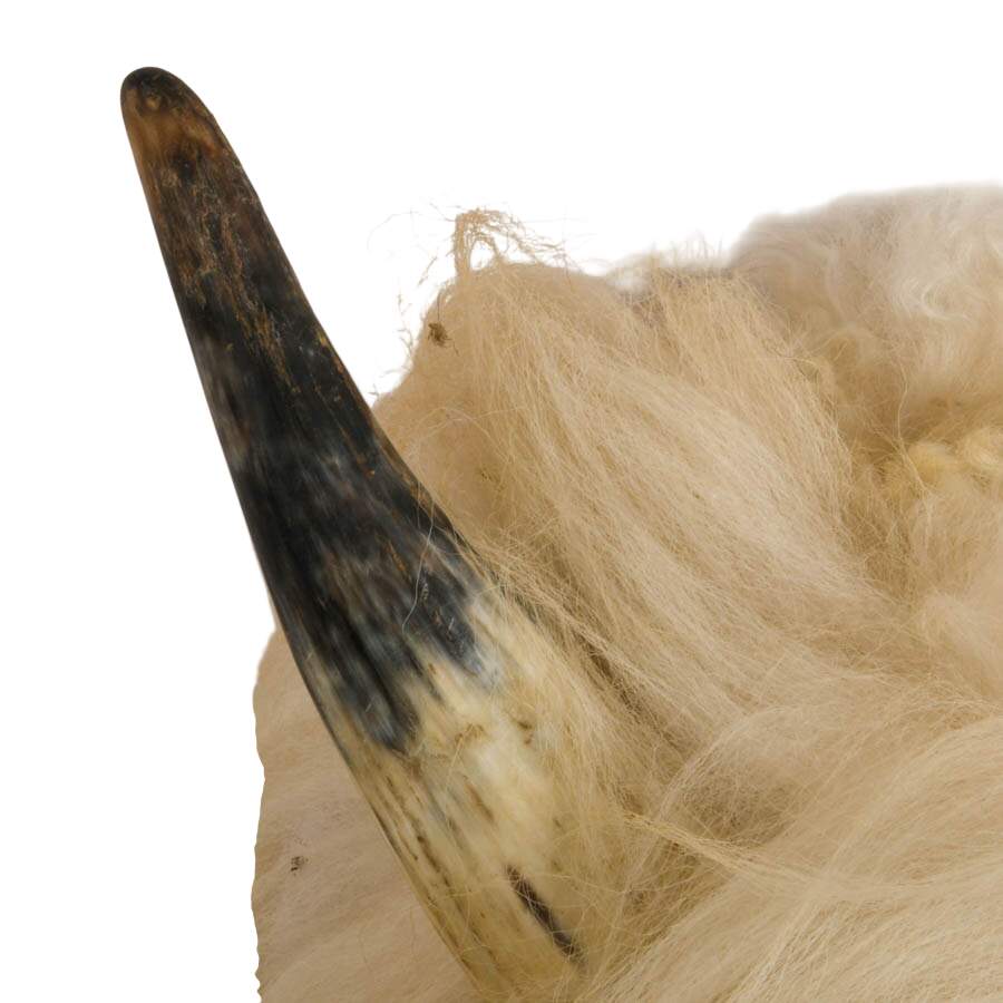 Hand-Made Romanian Fur Ceremony Mask-4