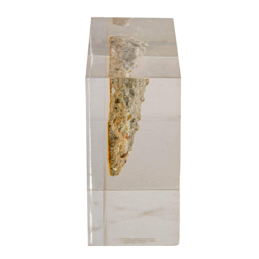 Encased Berlin Wall Fragment in Lucite Display-3