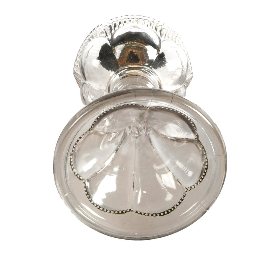 Antique Pressed Glass Oil Lamp-7