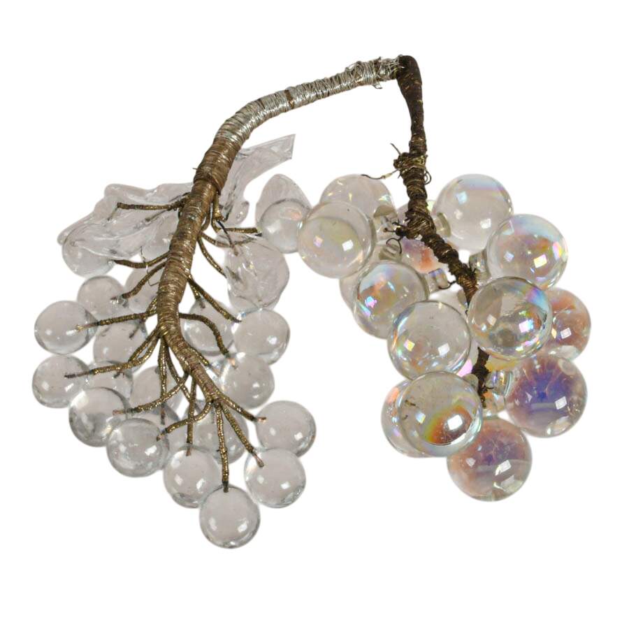 Pair of Antique Hand-Blown Grape Clusters-4