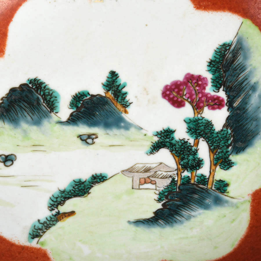 Antique Qing Dynasty Chinese Porcelain Hand-Painted Plate-3
