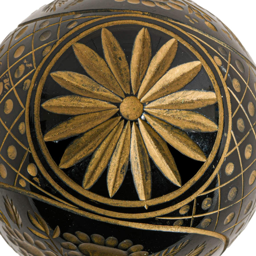Vintage Russian Fabergé-Style Art Glass Egg-4