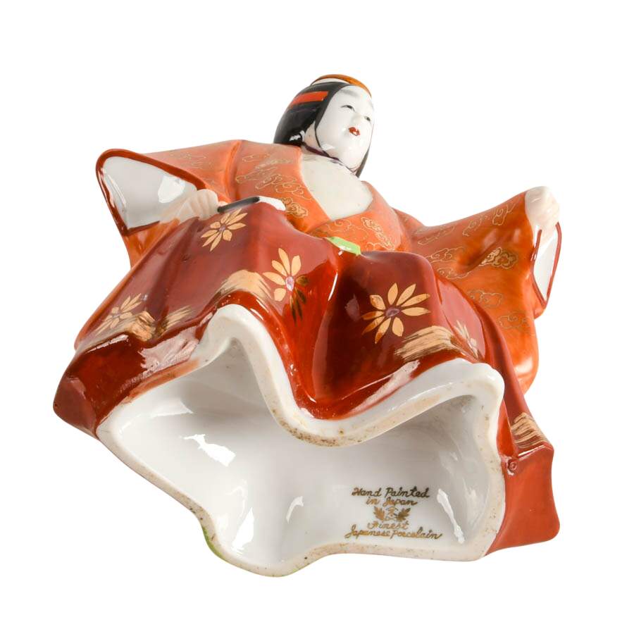 Hand-Painted Japanese Kikkoman Plum Wine Porcelain Decanter-8