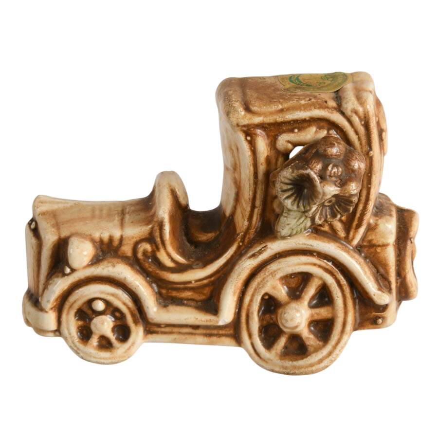 Mid-Century Capodimonte Porcelain Car-5