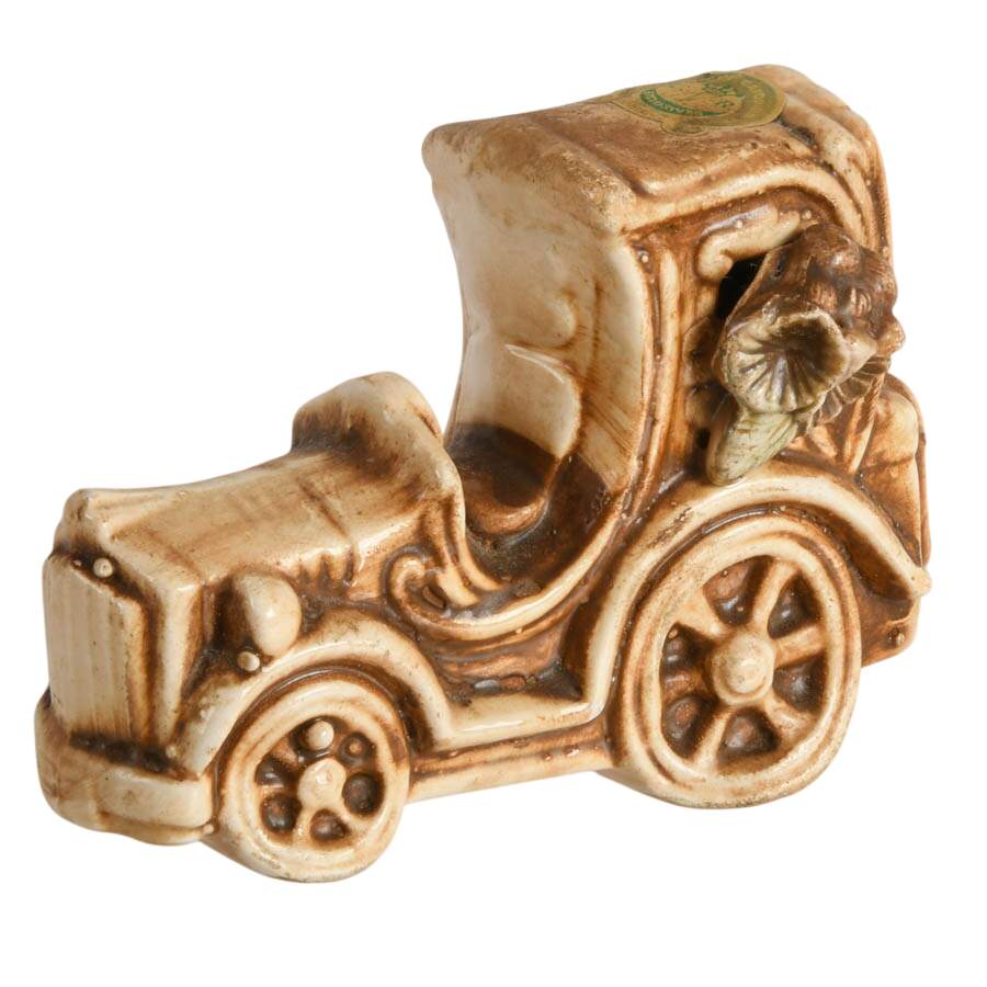 Mid-Century Capodimonte Porcelain Car-4