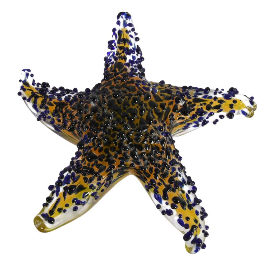 Pair of Hand-Blown Glass Sea Sculptures-6