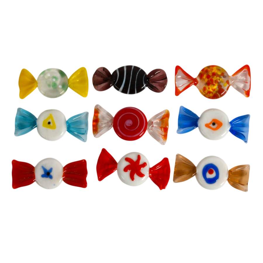 28-Piece Hand-Blown Glass Candies-4