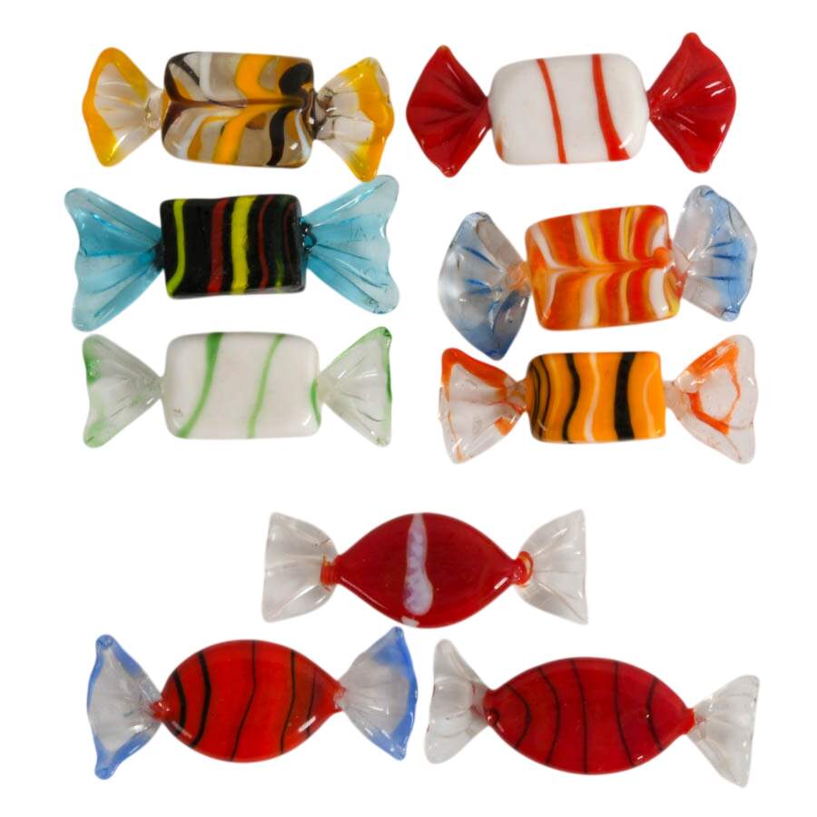 28-Piece Hand-Blown Glass Candies-3