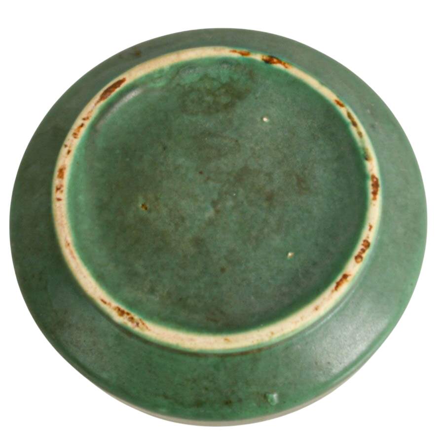Antique Cucumber Matte Pottery Bowl Attributed to Hampshire Pottery-5