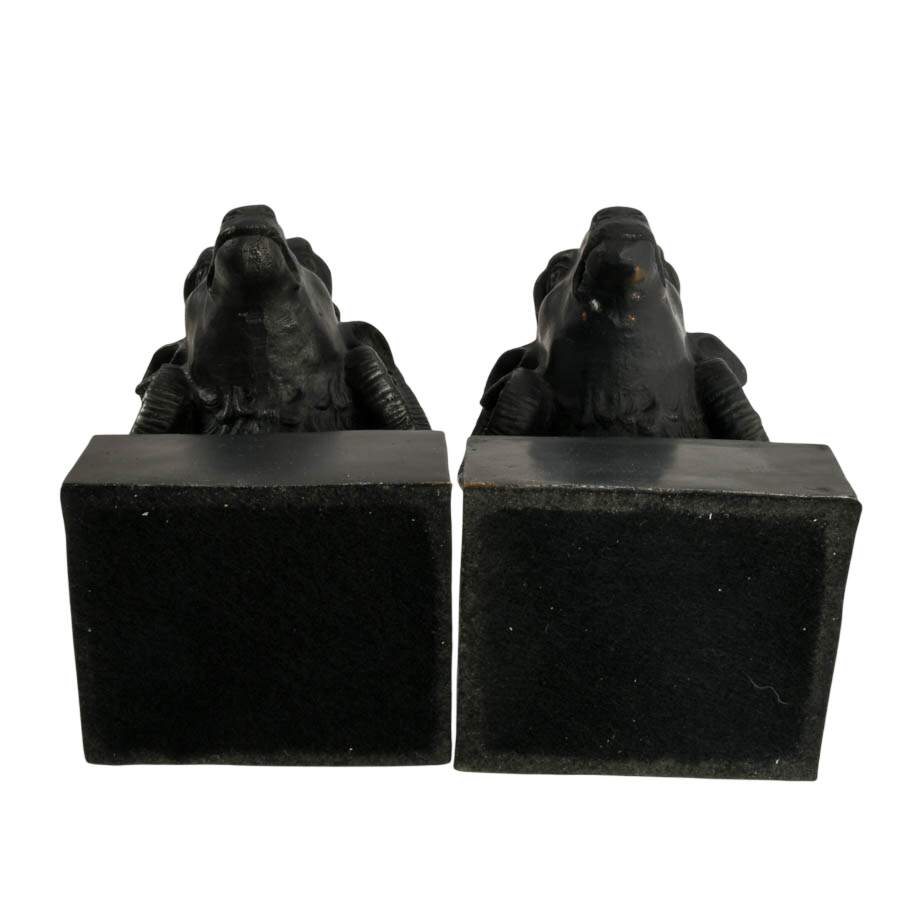 Pair of Iron Ram Bookends-7