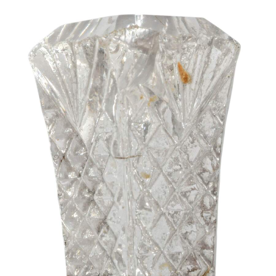 Antique Pair of Czech Bohemian Lead Crystal Knife Rest-4