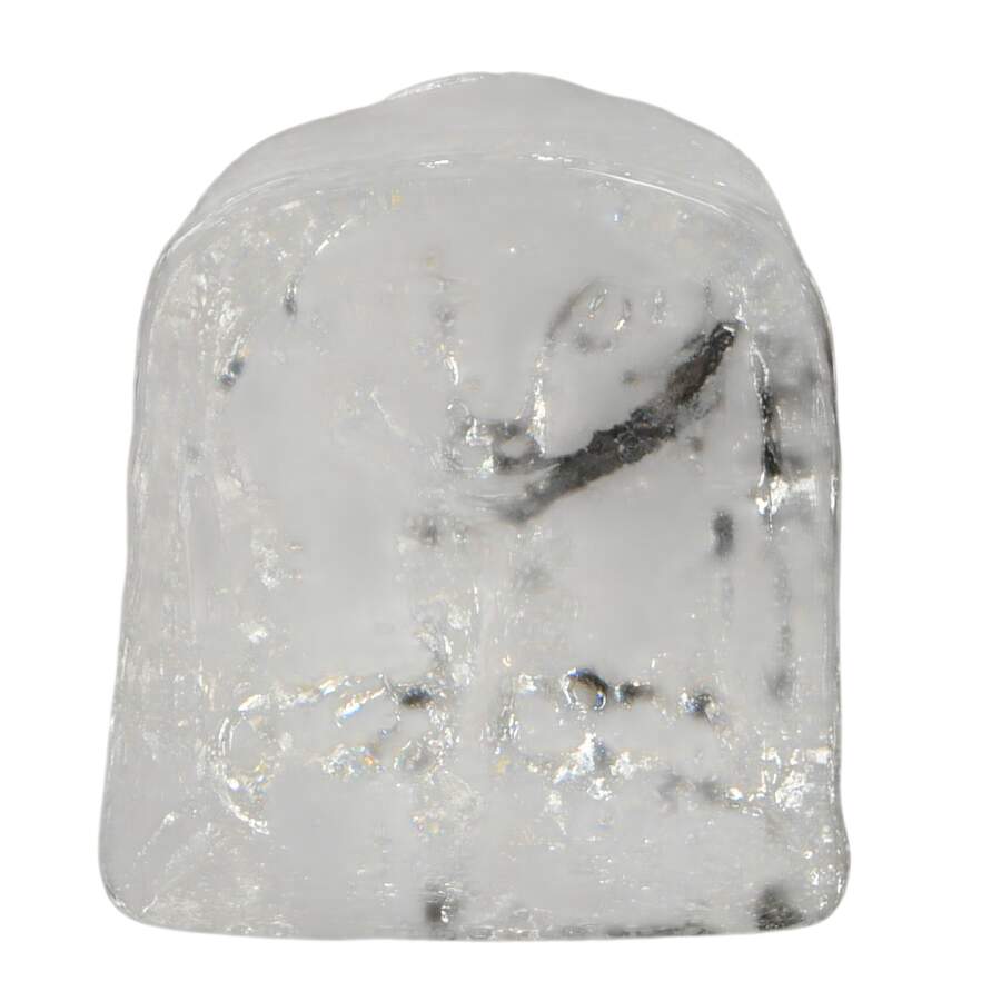 Signed Scandinavian Troll Glass Paperweight-3