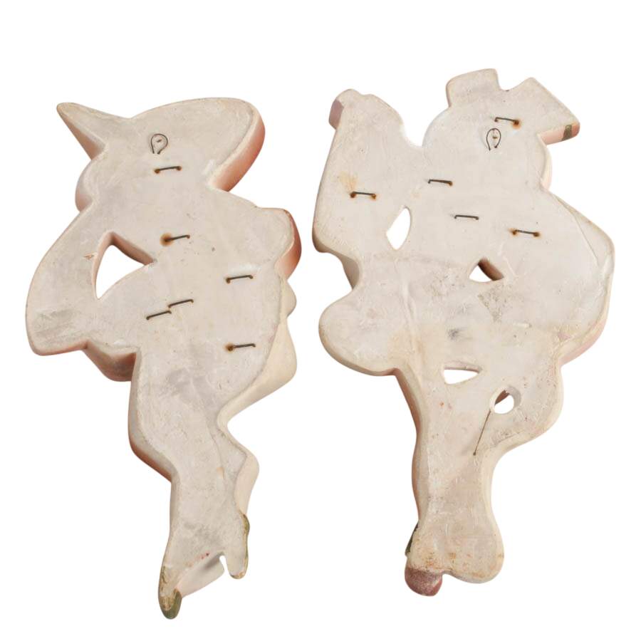 Mid-Century Pair of Miller Studios Chalkware Harlequin Dancers-10