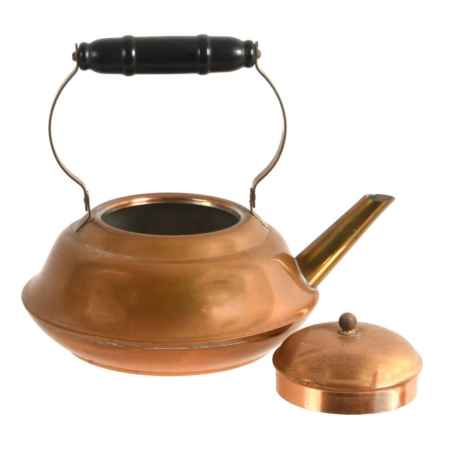 Pair of Copper Tea Kettles Including S. Sternau Co. and Copper Craft Guild-8