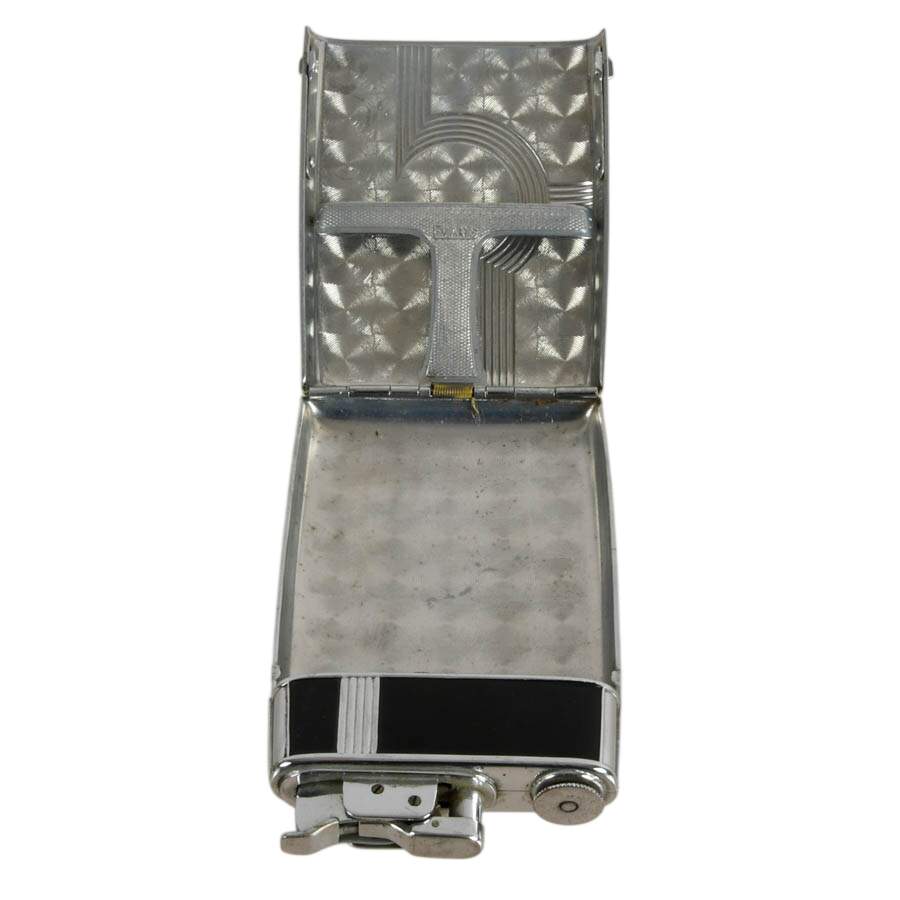 Evans Trig-a-Lite Cigarette Case and Lighter with Stone Ashtray-7