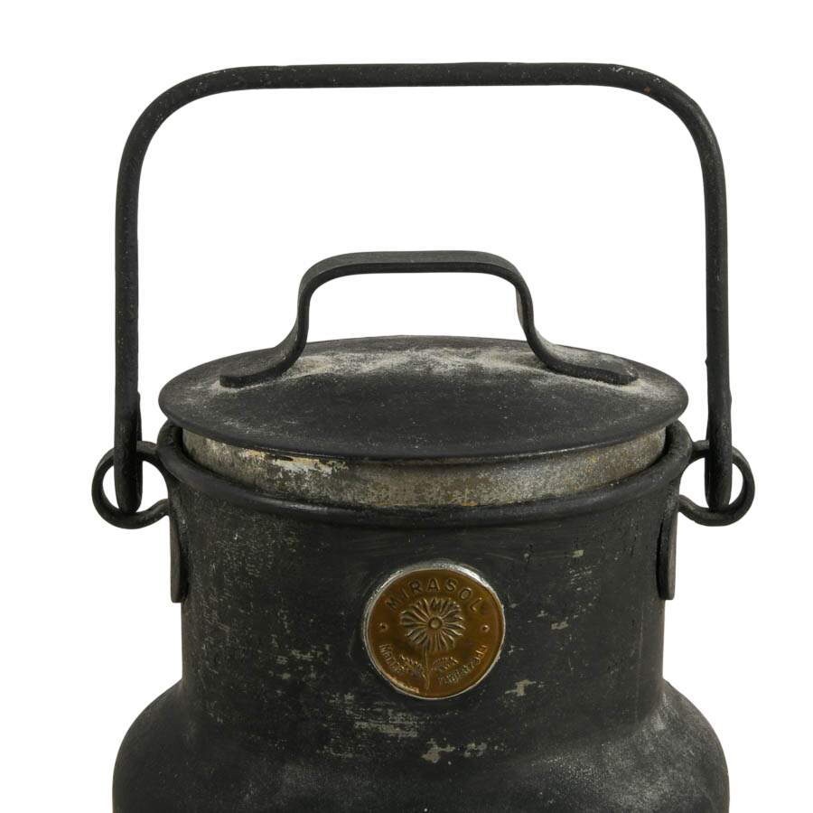 Antique Black Metal Six-Pint Marisol Dairy Milk Jug-4