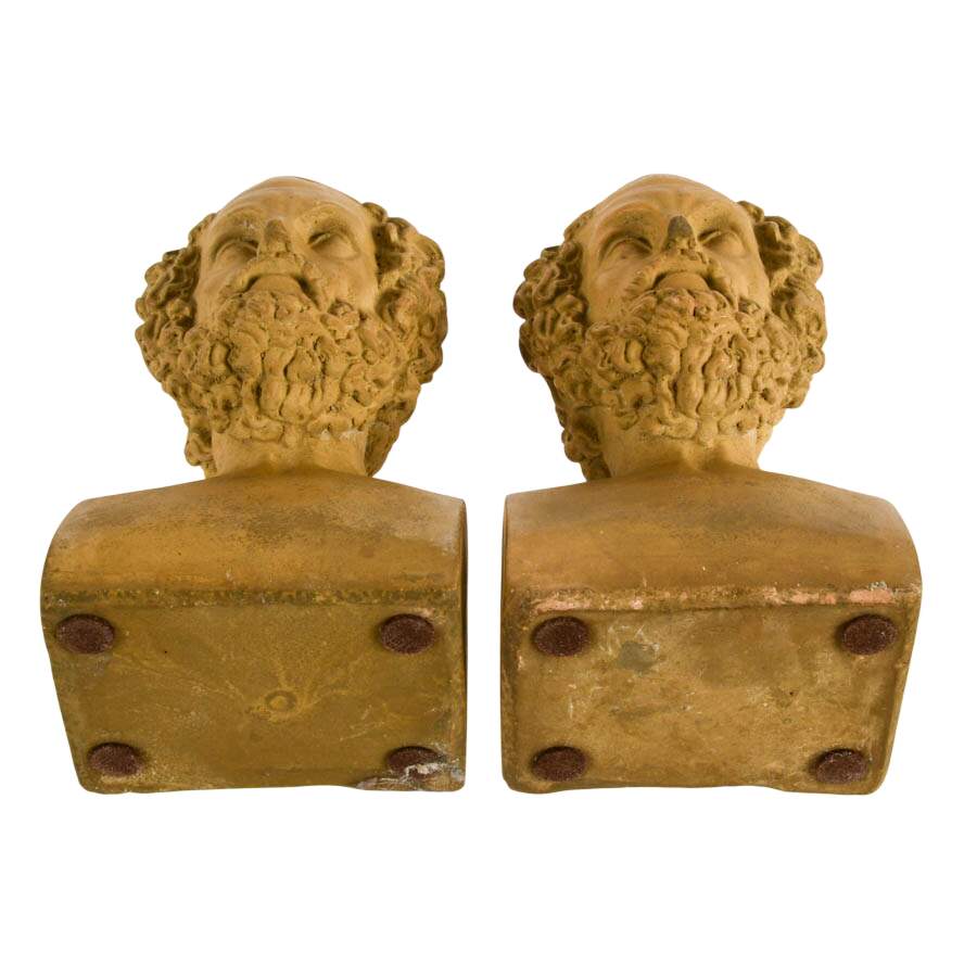 Pair of Concrete Bookends of Homer-6
