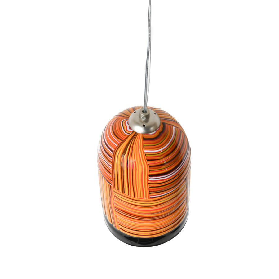 Luminaire Striped Glass Hanging Ceiling Light-3