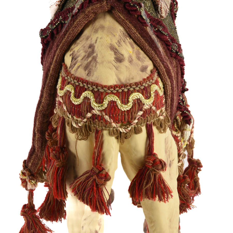 Large Porcelain Magi and Camel Figures-6