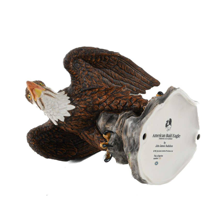 James Audubon American Bald Eagle Porcelain Statue-7