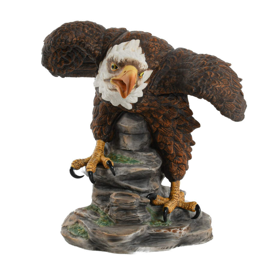 James Audubon American Bald Eagle Porcelain Statue-1