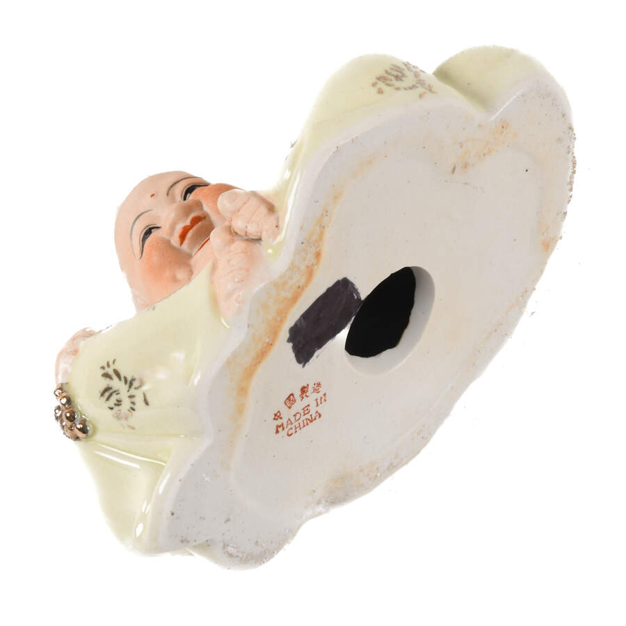 Porcelain Happy Seated Buddha-6