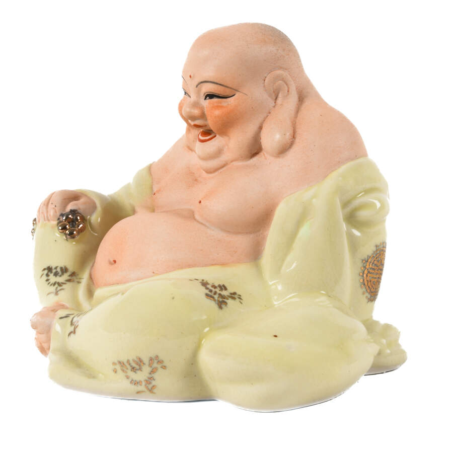 Porcelain Happy Seated Buddha-2
