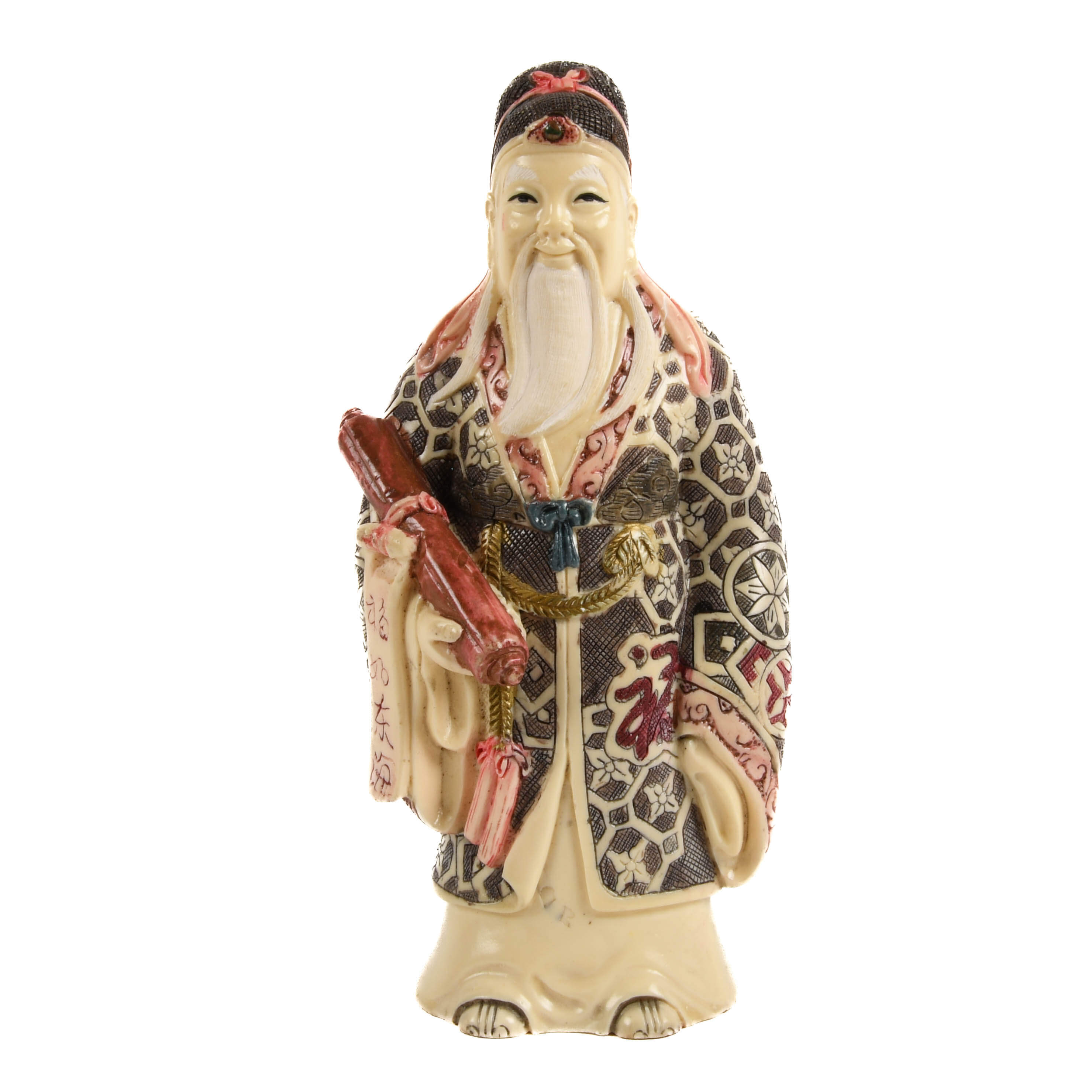 Chinese God of Fortune Resin Sculpture-1