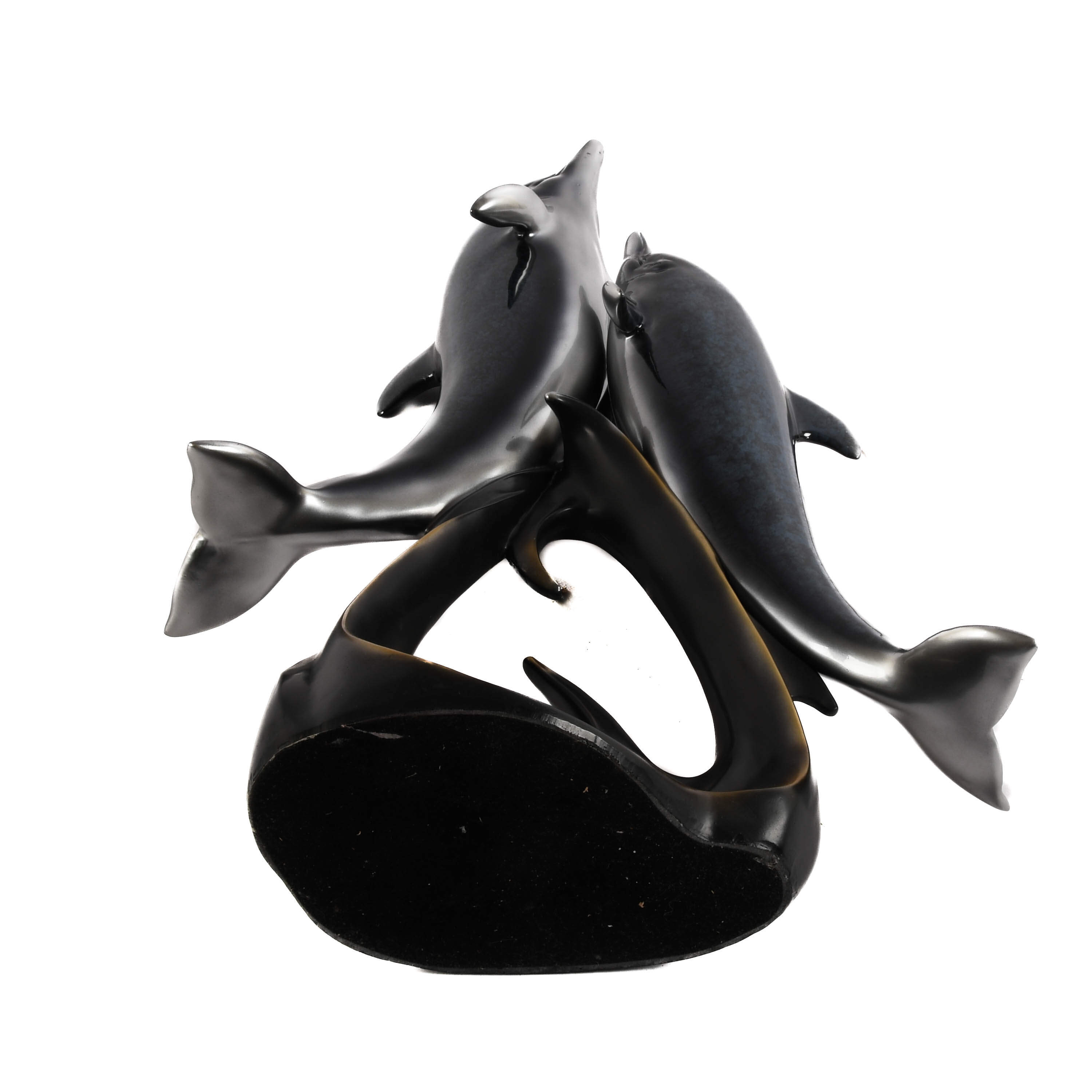 Miguel Lopez-Style Figural Dolphin Sculpture-8