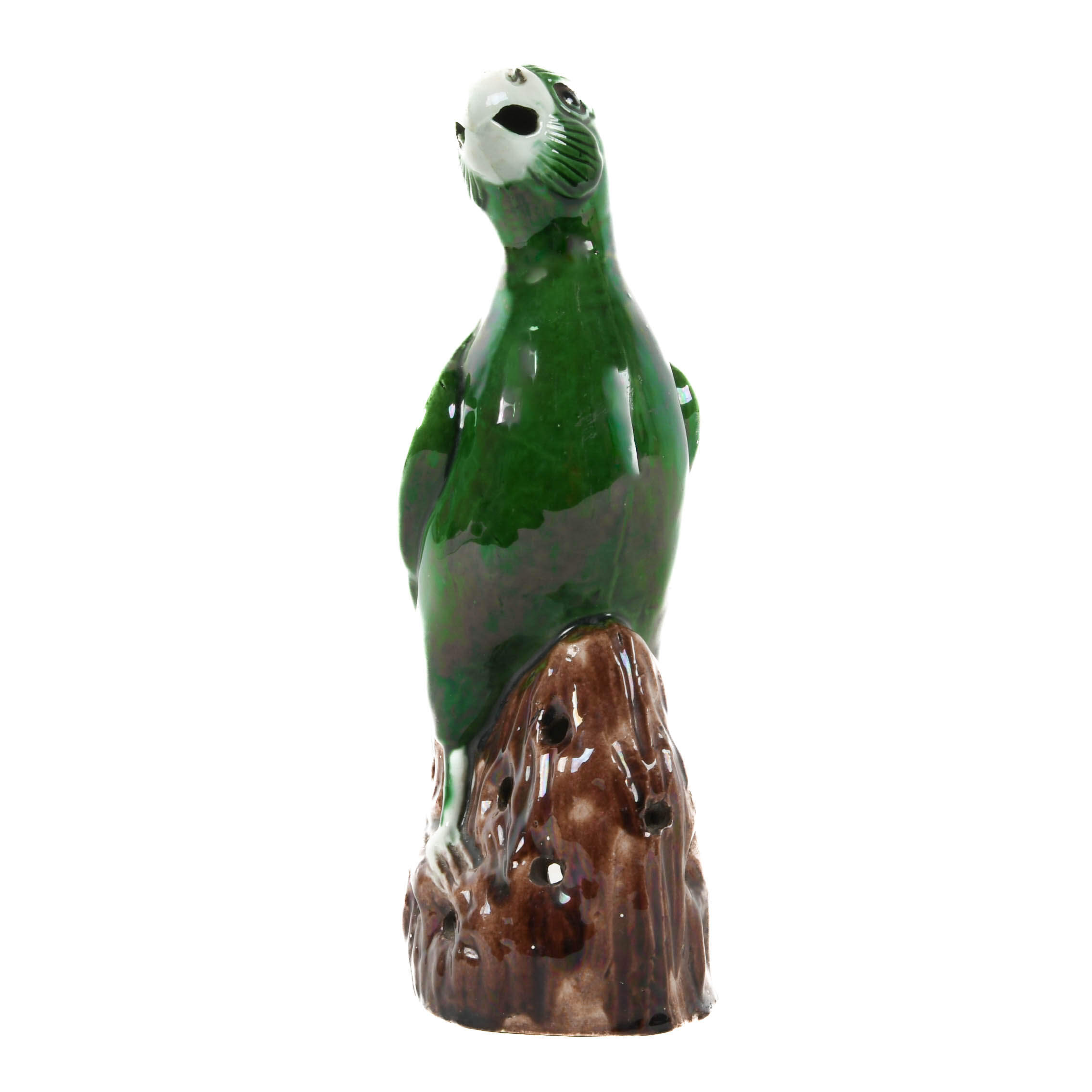High Glazed Parrot Pottery Statue-2