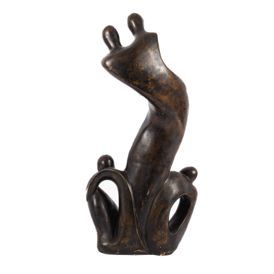 Abstract Ceramic Figural Couple Grouping-4