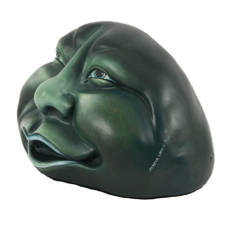 Salvador Larios Painted Ceramic Limited-Edition Face Sculpture-3