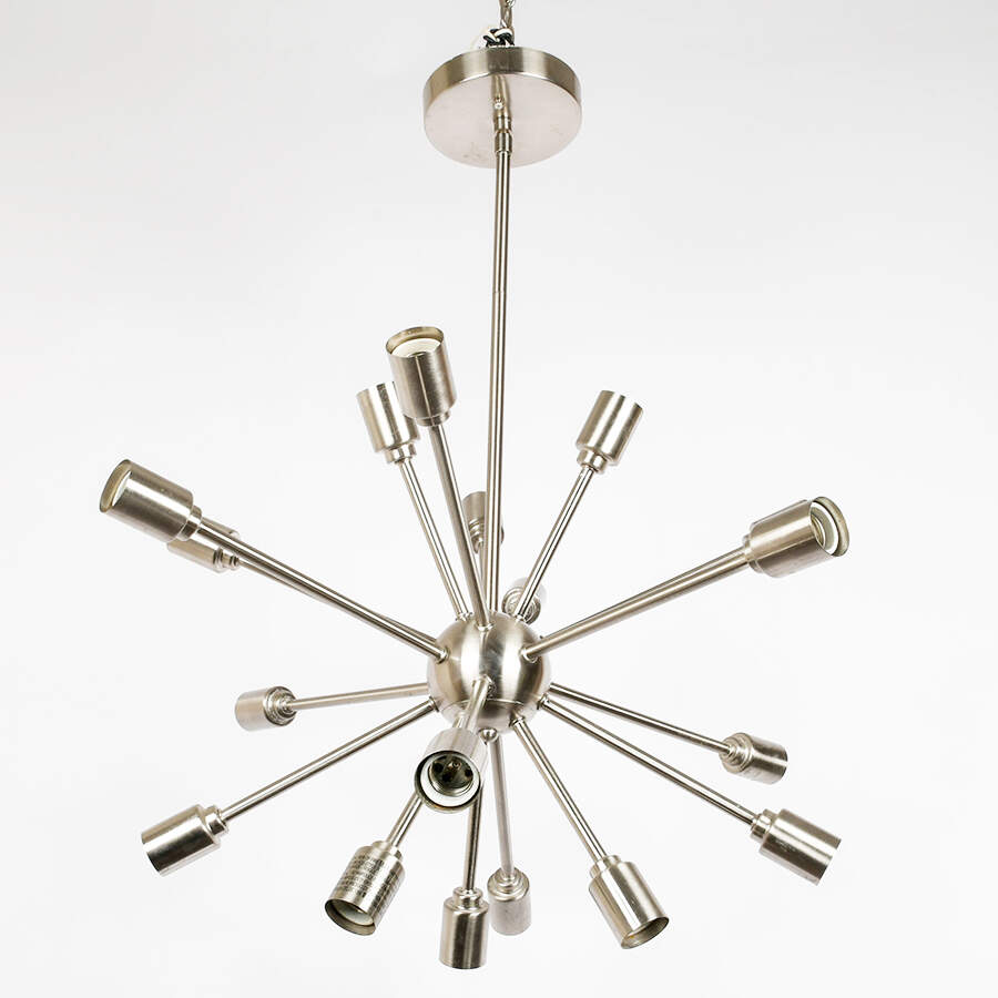 Silver Sputnik Mid-Century-Style Chandelier-4