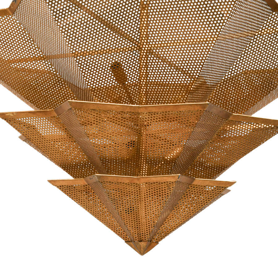 Currey & Co. Geometric Gilt Hanway Chandelier-3