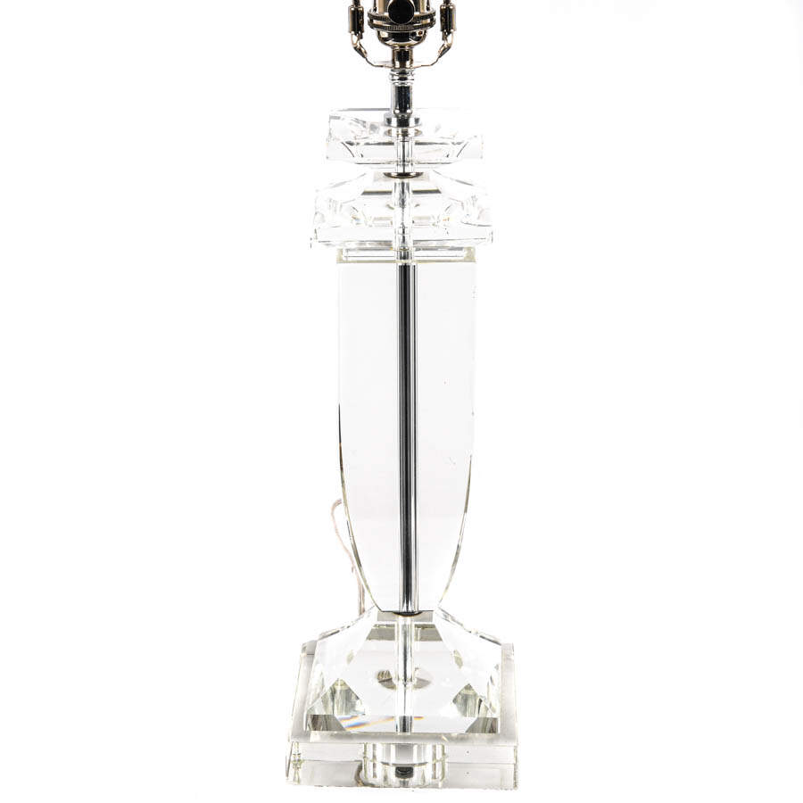 Mid-Century Modern-Style Lucite Table Lamp-2