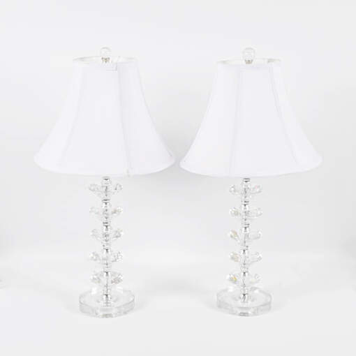 Pair of Simon Blake Interiors Diamond Table Lamps-3
