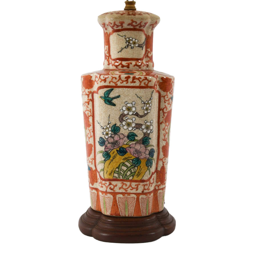 Chinoiserie Porcelain Table Lamp-4