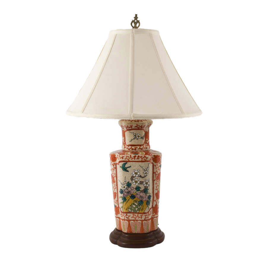 Chinoiserie Porcelain Table Lamp-1