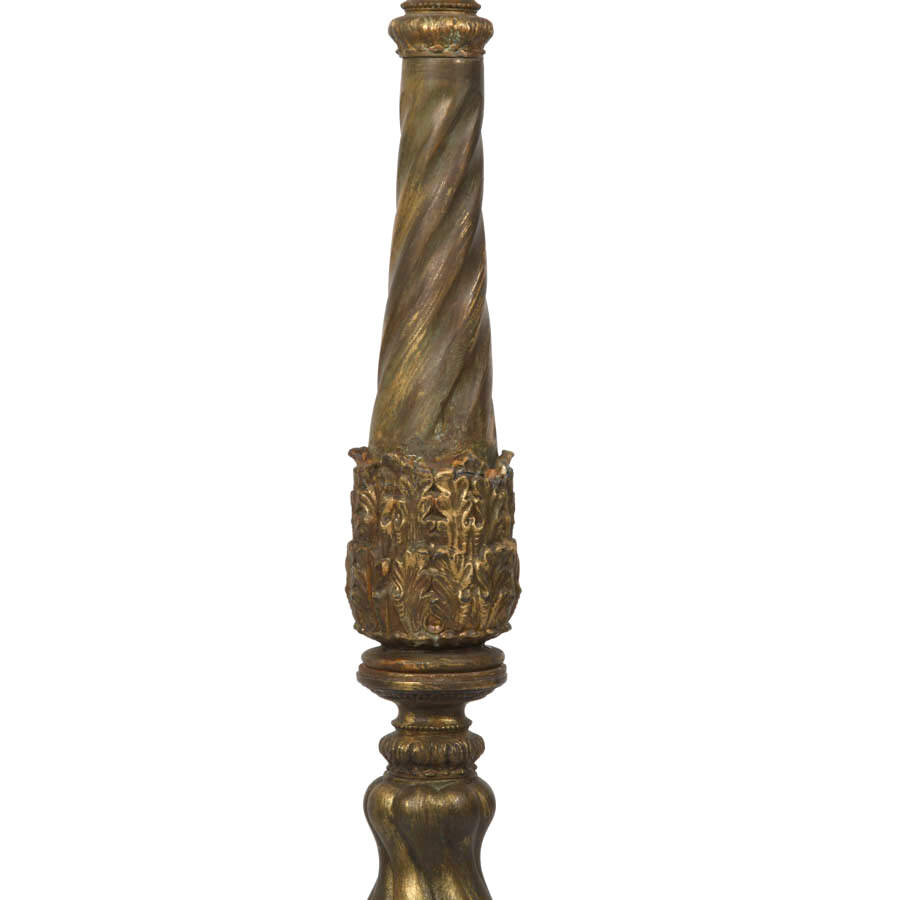 Metal Floor Lamp with Eleven-Candlelight Chandelier-4