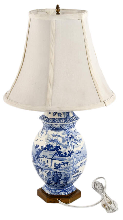 Staffordshire Porcelain Table Lamp-2