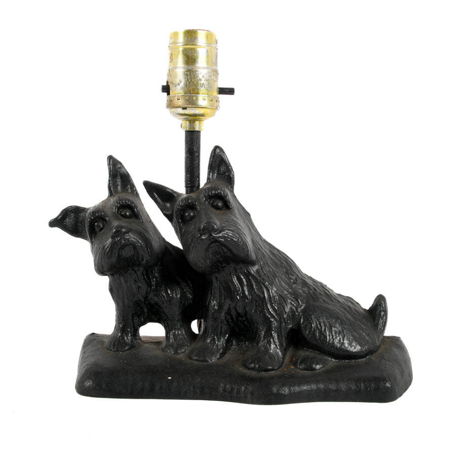 Mid-Century Cast Iron Scotty Dogs Table Lamp | Replacements, Ltd.