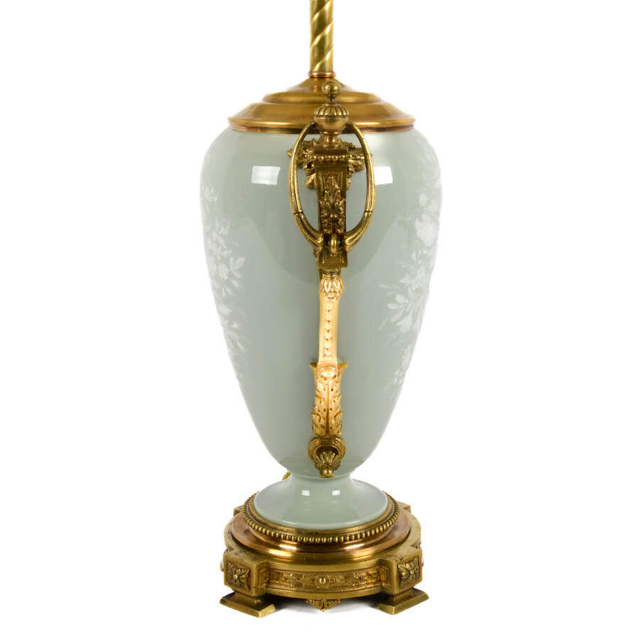French Pâte-sur-Pâte Table Lamp-4